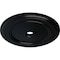 Ekena Millwork Classic Ceiling Medallion (Fits Canopies up to 5 1/2"), 41 1/8"OD x 4"ID x 2 1/8"P, Jet Black CM41CLBLF - alternate 2